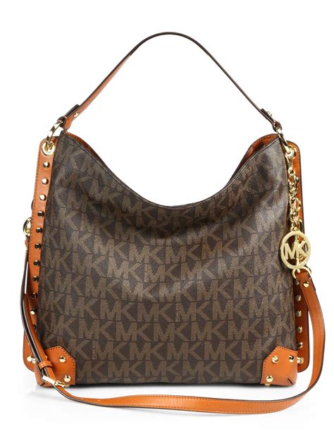 michael kors womens handbags|michael kors shoulder bag brown.